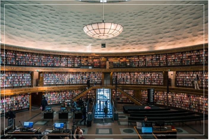 ストックホルムのストックホルム市立図書館