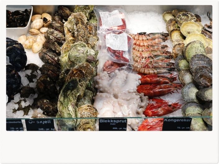 ベルゲンのベルゲン魚市場