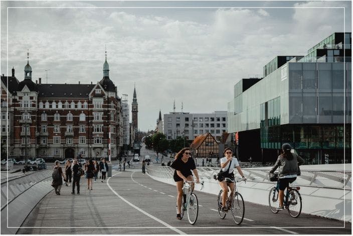 コペンハーゲンの日常の風景