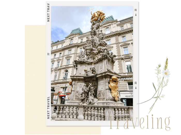 ウィーンの観光名所のペスト記念柱