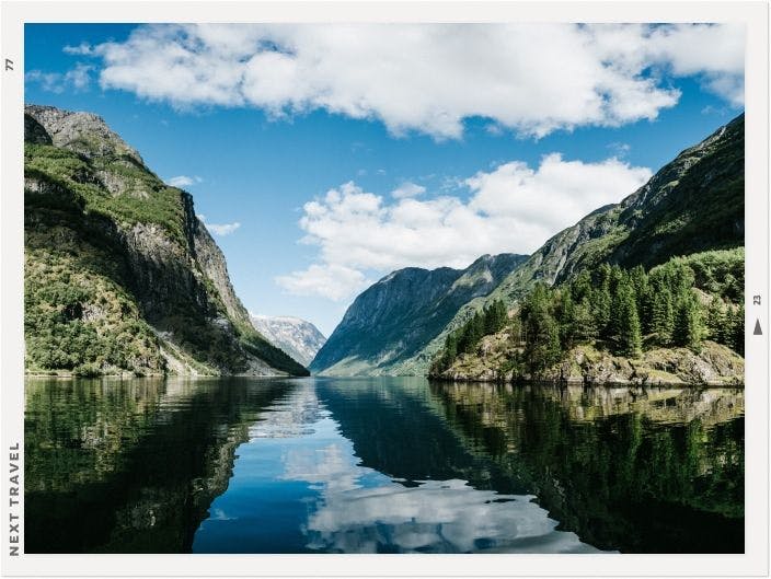 ノルウェーの壮大な自然