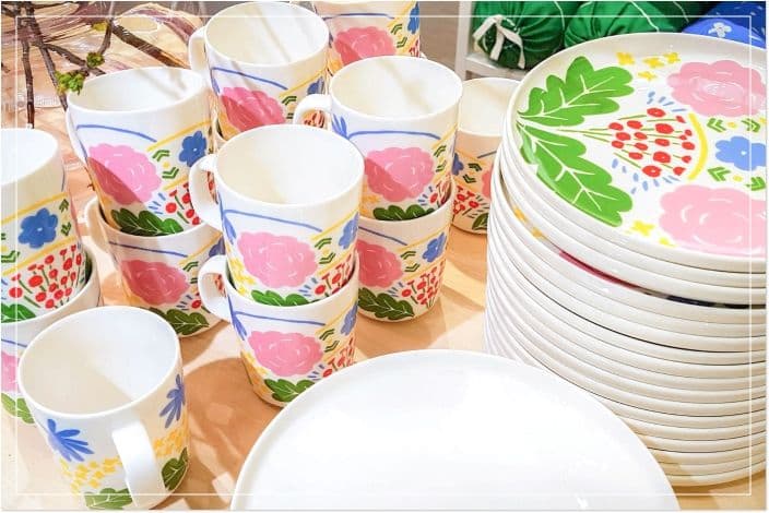 マリメッコアウトレットの店内の様子