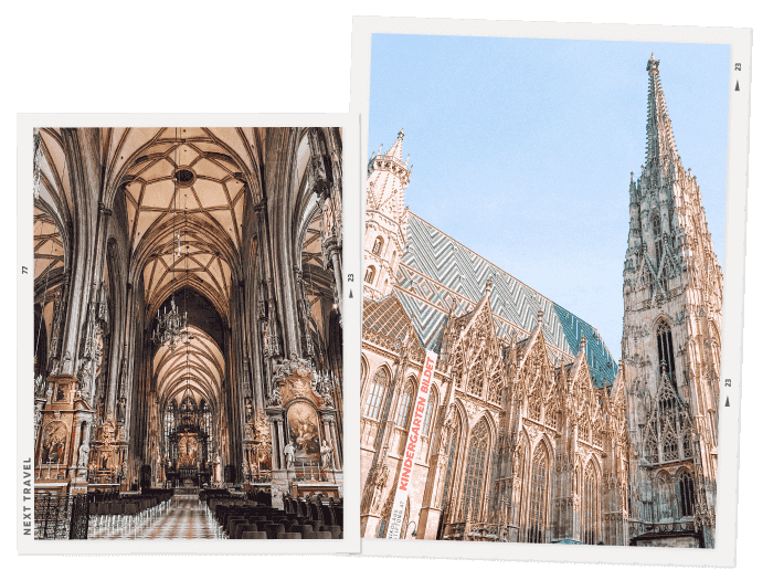 ウィーンの観光名所のシュテファン大聖堂