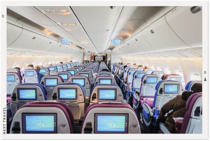 飛行機のエコノミーシート
