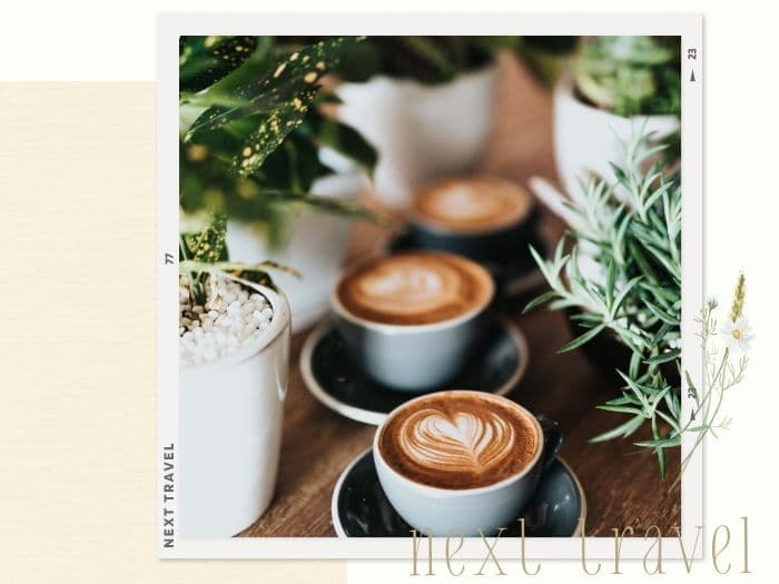 カフェでフィーカをしている様子