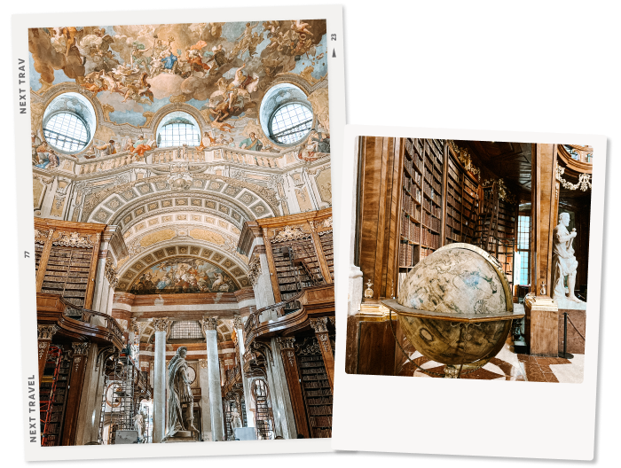 ウィーンの観光名所のオーストリア国立図書館