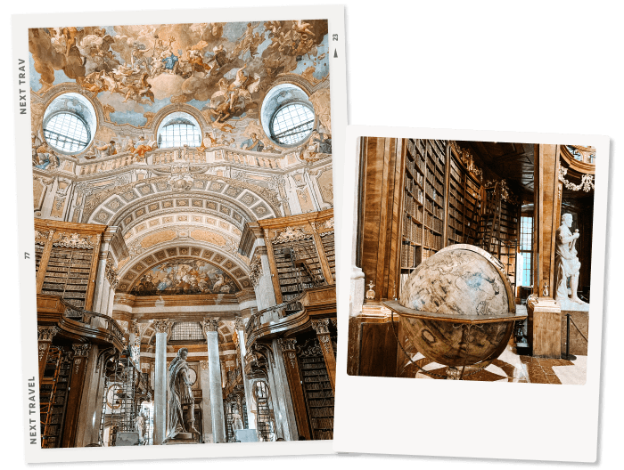 ウィーンの観光名所のオーストリア国立図書館