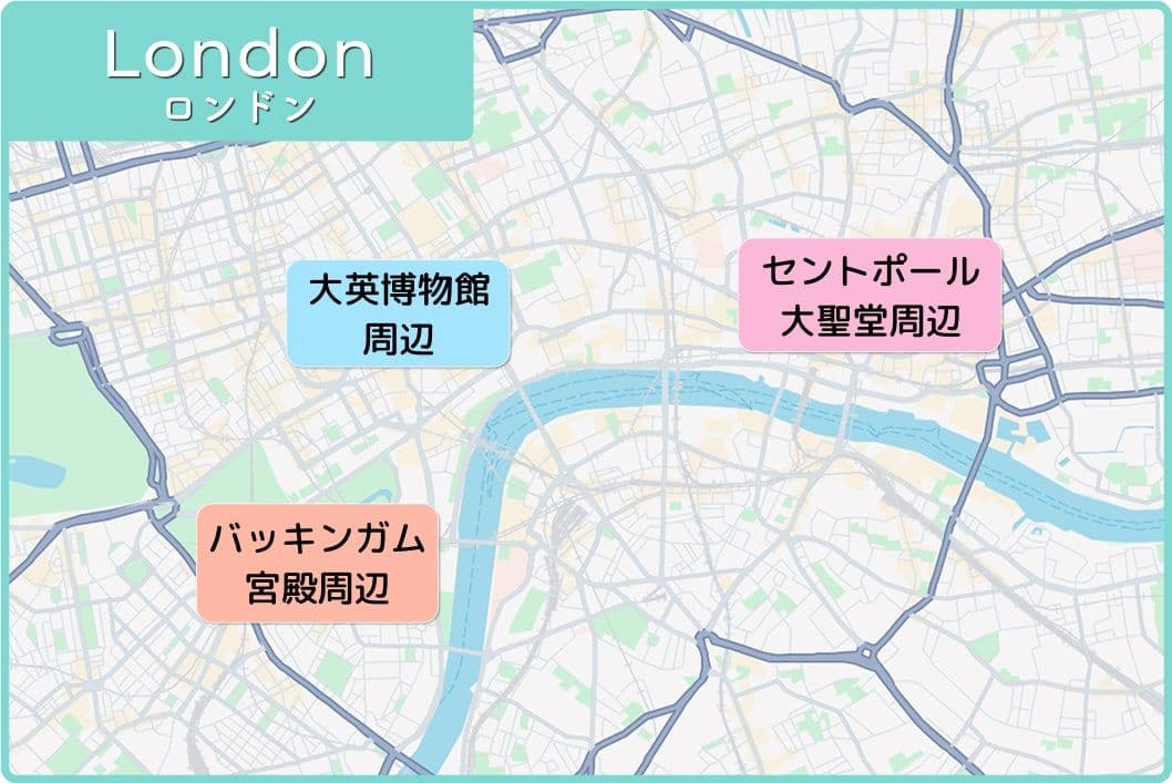 ロンドンの地図