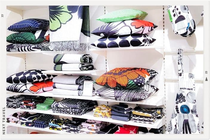 マリメッコアウトレットの店内の様子